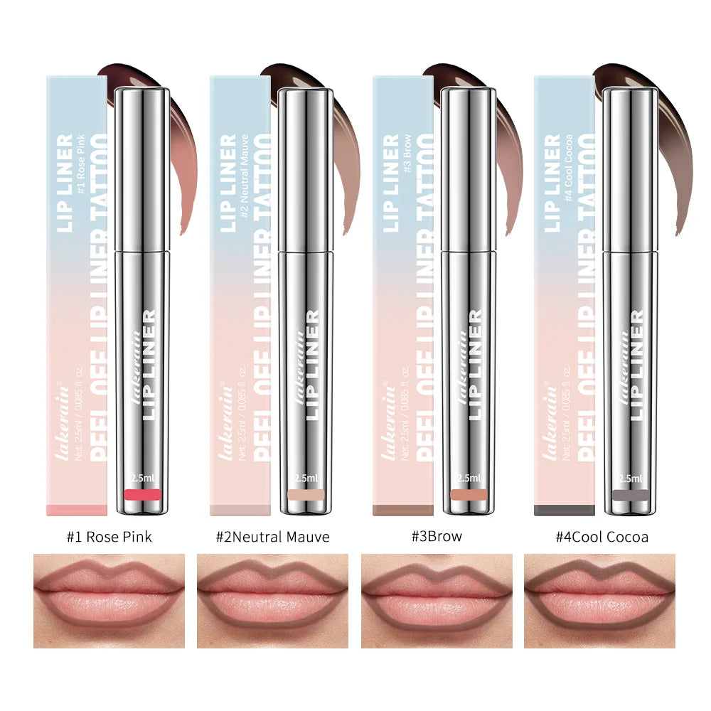 Peel Off Tattoo Lip Liner – Intense Color, Matte Finish, Long-Lasting and Water-Resistant