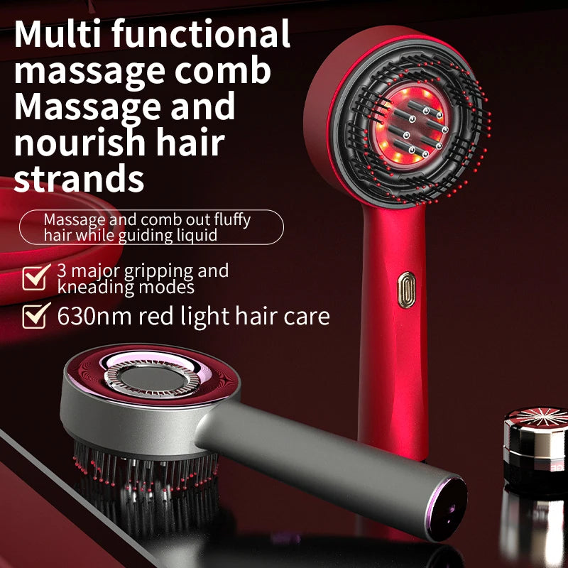 Electric and massage hair brush