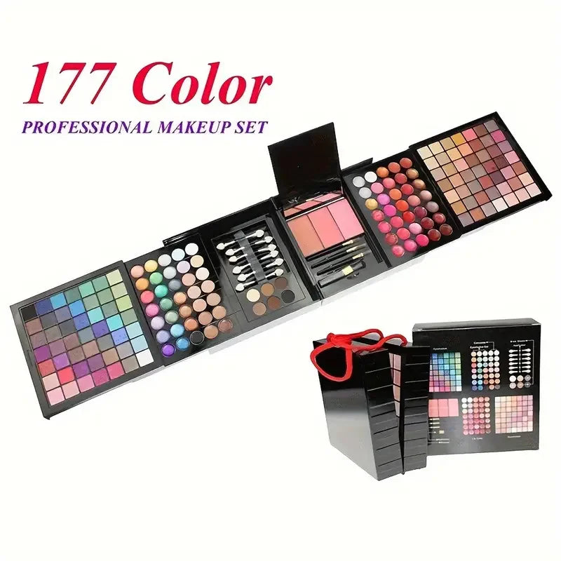 Makeup set with 177 colors, eyeshadows and blush