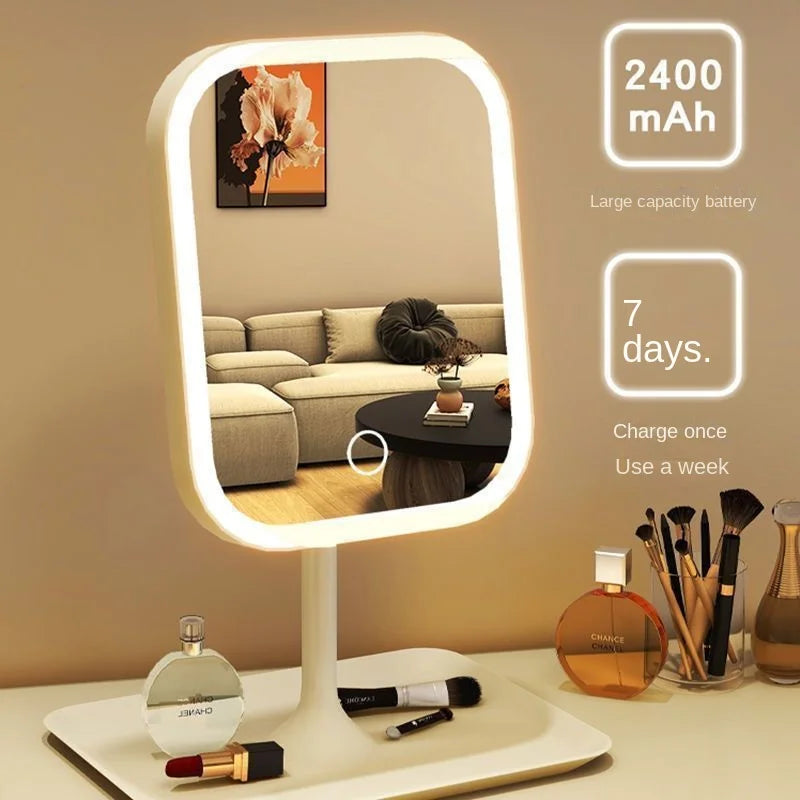 Tabletop makeup mirror