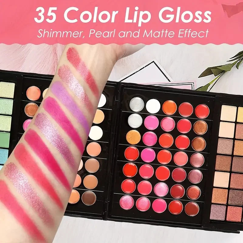 Makeup set with 177 colors, eyeshadows and blush