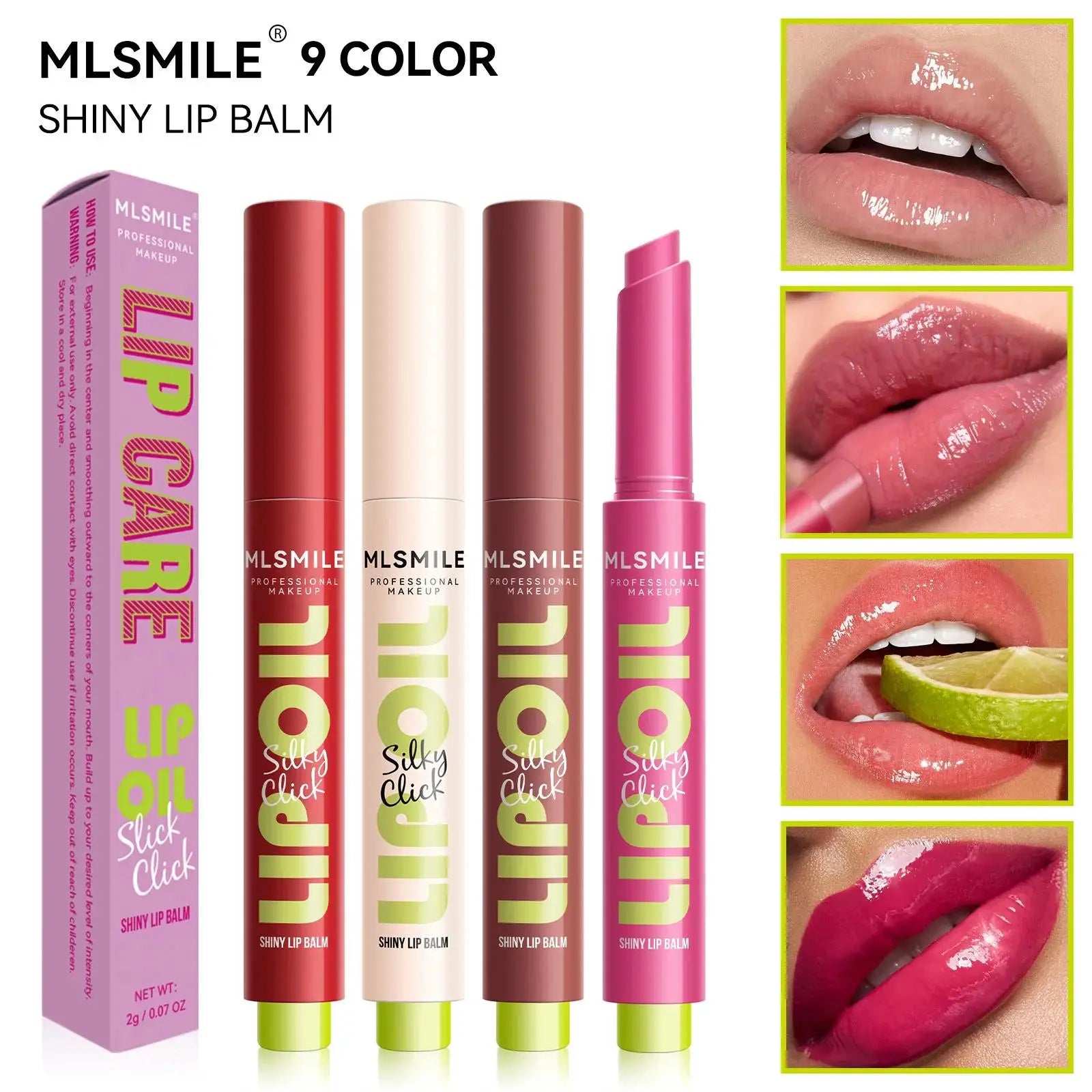 MLSMILE long-lasting lip balm.