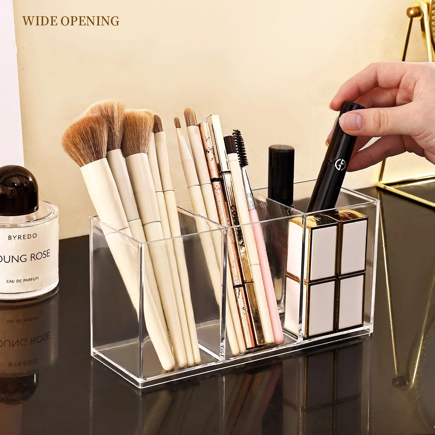 Acrylic makeup organizer