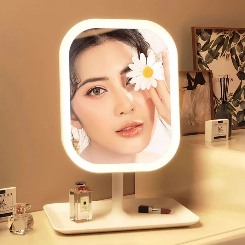 Tabletop makeup mirror