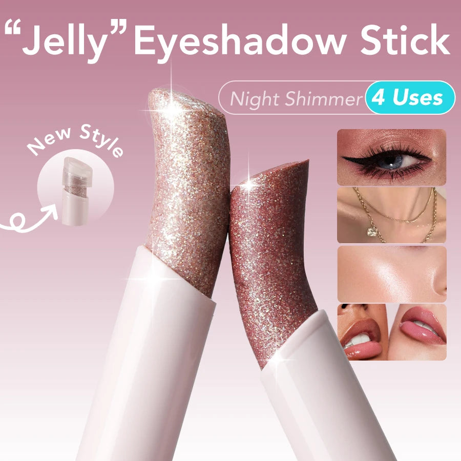 Waterproof shimmering eyeshadow stick