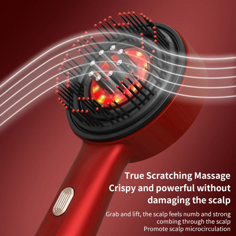 Electric and massage hair brush