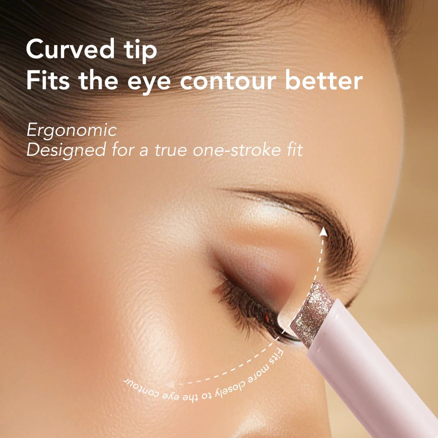 Waterproof shimmering eyeshadow stick