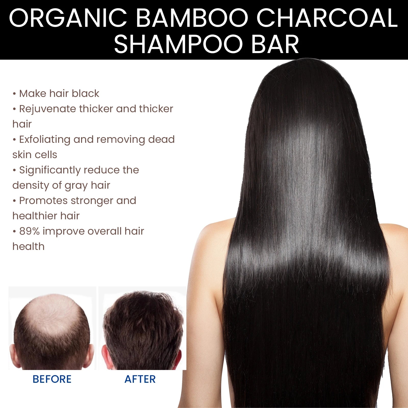 Bamboo Charcoal Bar Shampoo"