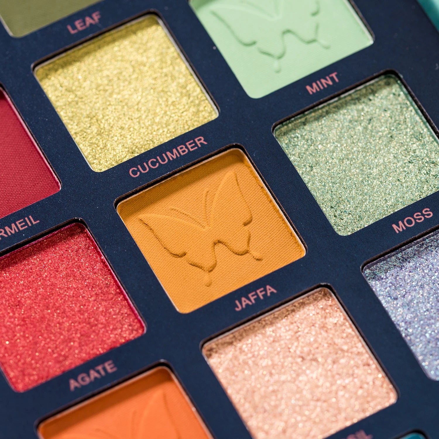 Butterfly eyeshadow palette with 18 colors